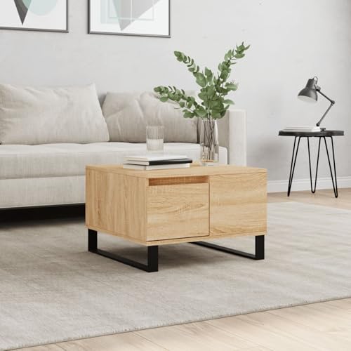 Tidyard Couchtisch Sonoma-Eiche 55x55x36,5 cm Holzwerkstoff, Wohnzimmertisch Moderne Kaffeetische für Wohnzimmer von Tidyard