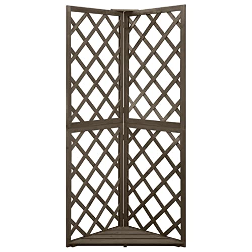 Tidyard Eck Rankgitter Eckspalier Pflanzengitter Holzgitter Rankhilfe Garten Spalier Ecke Rankgitter Massivholz Tanne Grau 50x50x145 cm Tidyard Eck Rankgitter Eckspalier Pflanzengitter Holzgitter Rankhilfe Garten Spalier Ecke Rankgitter Massivholz Tanne Grau 50x50x145 cm von Tidyard