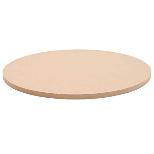 Tidyard Ersatzteil Tischplatte Rund MDF Ersatztischplatte Durchmesser 600 mm MDF-Tischplatten Beige für Esstische oder Couchtische von Tidyard