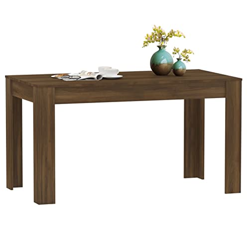 Tidyard Esszimmertisch Esstisch Küchentisch Tisch Holzwerkstoff Braun Eichen-Optik 140x74,5x76 cm von Tidyard