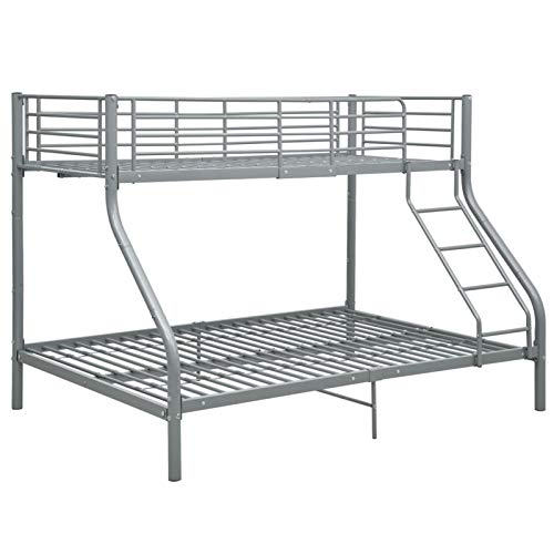 Tidyard Etagenbettgestell Etagenbett Bettgestell Bettrahmen 140x200 cm/90x200 cm aus robustem Metall mit Pulverbeschichtung gefertigt für Ihr Kinderzimmer Mit Sicherheitsgeländer und sicherer Leiter von Tidyard