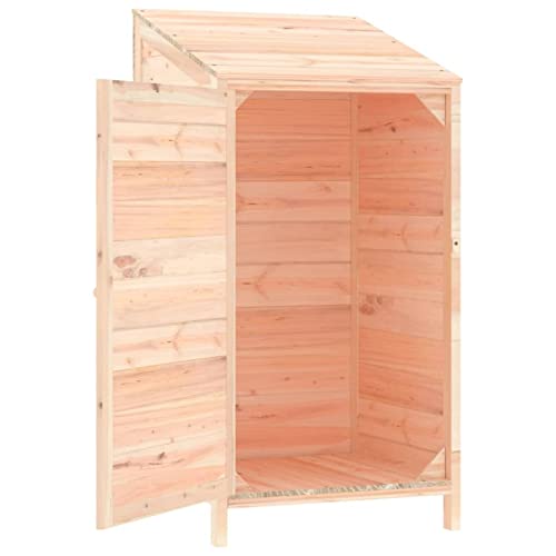 Tidyard Geräteschuppen Schuppen Outdoor Gartenhaus Gerätehaus Gartenschuppen Lagerschuppen Gerätehäuser 55 x 52 x 112 cm (B x T x H) Massives Tannenholz von Tidyard