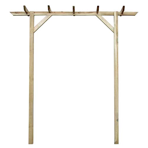 Tidyard Holzbogen für Gartenlaube Klettern Pflanzen Garten Patio Dekoration Dekor 200x40x205 cm Holz von Tidyard