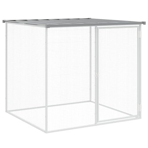 Tidyard Hühnerkäfig mit Dach Hühnerstall Kleintierkäfig Hühnerhaus Geflügelstall Kleintier Käfig Hühnervoliere Hühnergehege Hühner Freilaufgehege Kleintierstall 203 x 98 x 90 cm (L x B x H) Stahl von Tidyard