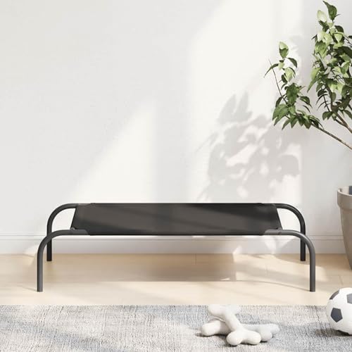 Tidyard Hundebett Erhöht Schwarz 90x50x20 cm Oxford-Gewebe und Stahl, Kühlendes Haustierbett Hundesofa für Haus Garten Camping42000838 Tidyard Hundebett Erhöht Schwarz 90x50x20 cm Oxford-Gewebe und Stahl, Kühlendes Haustierbett Hundesofa für Haus Garten Camping42000838 von Tidyard