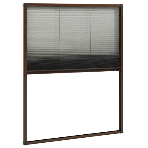 Tidyard Insektenschutz Plissee für Fenster Fliegengitter Dachfenster Mückengitter Mückenschutz Dachfensterplissee Plisee-Insektenschutzfenster aus Aluminium Mit Schutzgitter von Tidyard