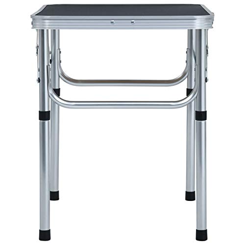 Tidyard Klapptisch Campingtisch mit Tragegriff Alugartentisch Balkontisch Reisetisch für Camping Picknick Kochen Garten Wandern Reisen Grau Aluminium 60 x 45 cm Tidyard Klapptisch Campingtisch mit Tragegriff Alugartentisch Balkontisch Reisetisch für Camping Picknick Kochen Garten Wandern Reisen Grau Aluminium 60 x 45 cm von Tidyard