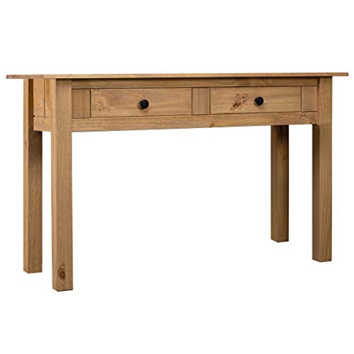 Tidyard Konsolentisch Bestelltisch Sideboard Holzschreibtisch Konsole Mit 2 Schubladen,Computertisch Schreibtisch Highboard Flurtisch 100 x 40 x 73 cm,Kiefer-Massivholz von Tidyard