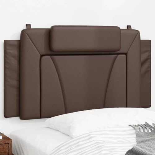 Tidyard Kopfteil-Kissen Braun 100 cm Kunstleder, Polsterkopfteil Betthaupt Bettkopfteil Schlafzimmer Wohnzimmer Paneele374776 von Tidyard