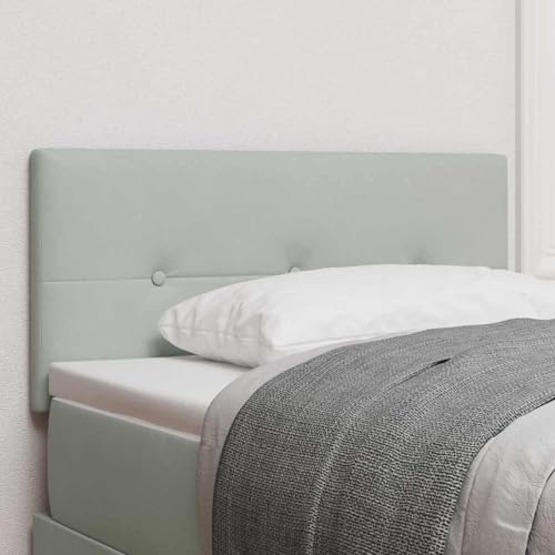 Tidyard Kopfteil mit Knopfsteppung Hellgrau 100 cm Velvet, Polsterkopfteil Betthaupt Bettkopfteil Schlafzimmer Wohnzimmer Paneele42007144 Tidyard Kopfteil mit Knopfsteppung Hellgrau 100 cm Velvet, Polsterkopfteil Betthaupt Bettkopfteil Schlafzimmer Wohnzimmer Paneele42007144 von Tidyard