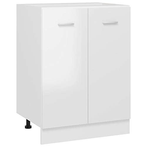 Tidyard Küchenschrank Aufbewahrungsschrank 60 x 46 x 81,5 cm Mit 2 Regalböden,Küche Schrank Küchenzeile Küchenmöbel Unterschrank Küchenunterschrank aus Spanplatte von Tidyard