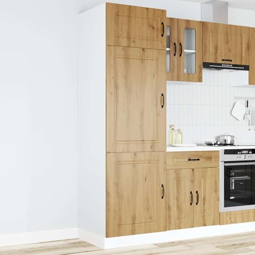 Tidyard Küchenschrank Kalmar Artisan-Eiche Holzwerkstoff Küchenzeile Küchenmöbel von Tidyard