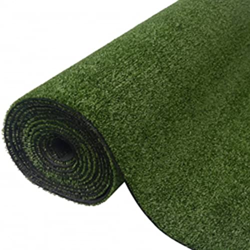 Tidyard Kunstrasen Rasenteppich Grasteppich Teppich Fertigrasen Kunstrasenteppich Poolunterlage UV-beständig für Balkon Garten Terrasse Grün 7/9mm 1x5m von Tidyard