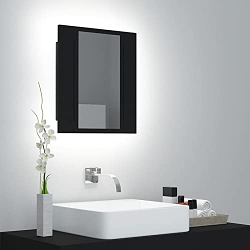 Tidyard LED Bad Spiegelschrank,LED Beleuchteter Badezimmer Spiegelschrank,Spiegelschränke für Bad mit LED, Wandschrank Wandspiegelschrank Schrank Badmöbel,mit 2 Regalböden,Schwarz 40x12x45 cm Tidyard LED Bad Spiegelschrank,LED Beleuchteter Badezimmer Spiegelschrank,Spiegelschränke für Bad mit LED, Wandschrank Wandspiegelschrank Schrank Badmöbel,mit 2 Regalböden,Schwarz 40x12x45 cm von Tidyard