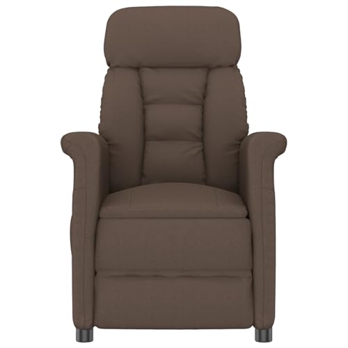 Tidyard Massagesessel Braun Mikrofaser Elektrisch Fernsehsessel Liegefunktion für Wohnzimmer von Tidyard