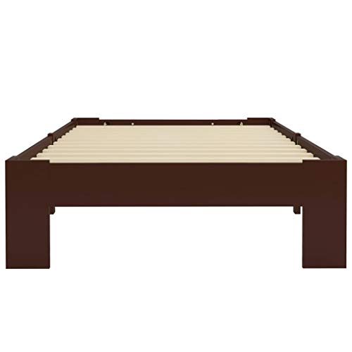 Tidyard Massivholzbett Bettgestell | Holzbett Palettenbett Bett aus Massiver Kiefernholzrahmen & Sperrholzlatten | Geeignete Matratzen 100×200/140×200/180×200 cm |Palettenmöbel Holzbetten Kiefer Tidyard Massivholzbett Bettgestell | Holzbett Palettenbett Bett aus Massiver Kiefernholzrahmen & Sperrholzlatten | Geeignete Matratzen 100×200/140×200/180×200 cm |Palettenmöbel Holzbetten Kiefer von Tidyard