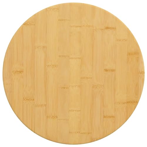 Tidyard Möbelplatte Tischplatte Holztischplatte Holzplatte Ersatztischplatte Bambusmöbel Bambustischplatte 30 x 1,5 cm (Durchmesser x T) für Esstisch Couchtisch Gartentisch Bambus mit Lackierung von Tidyard
