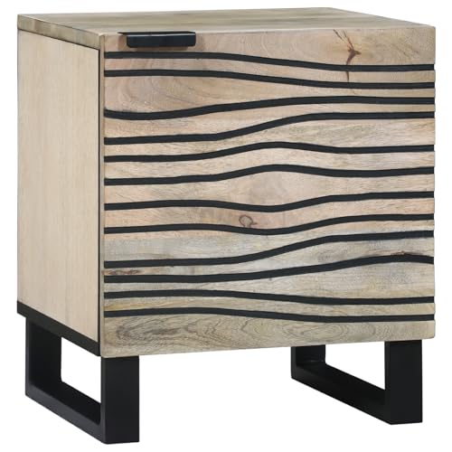 Tidyard Nachttische Natur 40 x 33.5 x 46 cm Moderner Nachtschrank für Wohnzimmer Schlafzimmer von Tidyard