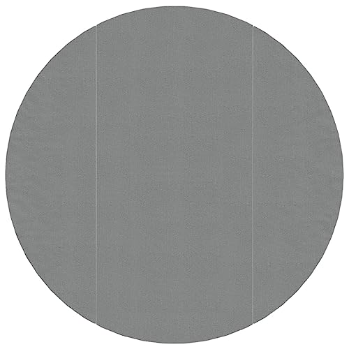 Tidyard Pool-Bodentuch Pool-Unterlage Pool-Bodenplane Poolunterlage Schwimmbeckenmatte Pool Matten Bodenschutzmatte Polyester Geotextil Durchmesser: 366 cm Rund Hellgrau von Tidyard