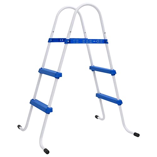 Tidyard Pool-Leiter 2 Stufen Poolleiter Schwimmbecken Beckenleiter Leiter Blau und Weiß 84 cm Stahl Tidyard Pool-Leiter 2 Stufen Poolleiter Schwimmbecken Beckenleiter Leiter Blau und Weiß 84 cm Stahl von Tidyard