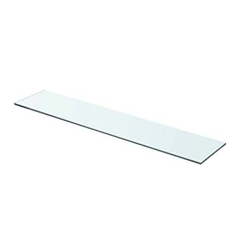 Tidyard Regalboden Glasregalboden Glasregal Glasablage Badablage Duschablage Glasboden Wandablage Badregal für Badezimmer, Glas Transparent 70 cm x 15 cm von Tidyard