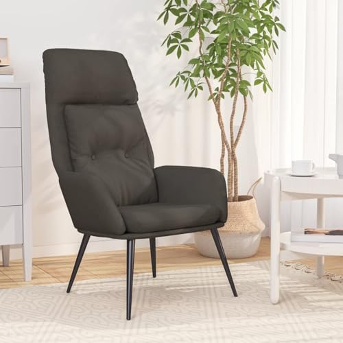 Tidyard Relaxsessel Dunkelgrau Wildleder-Optik von Tidyard