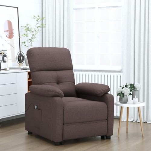 Tidyard Relaxsessel Elektrisch Dunkelbraun Stoff von Tidyard