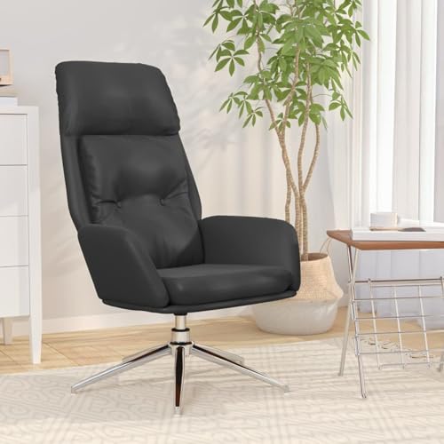 Tidyard Relaxsessel Schwarz Echtleder von Tidyard