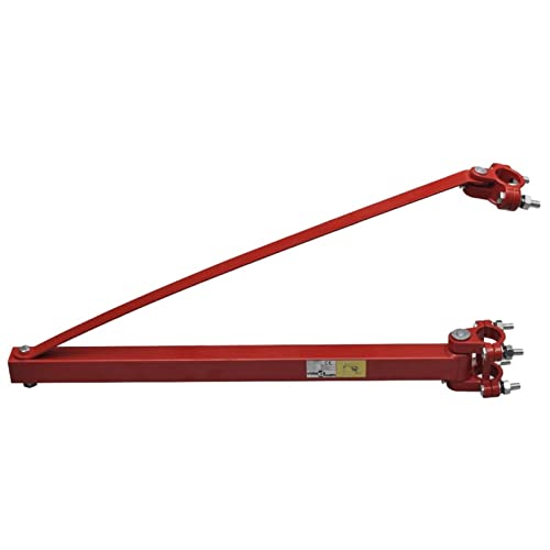 Tidyard Schwenkarm Halterung für Seilzug Seilhebezug Seilwinde Elektrisch Schwenk Wandhalterung 1000kg Schwenkbereich 180° Rot Stahl von Tidyard