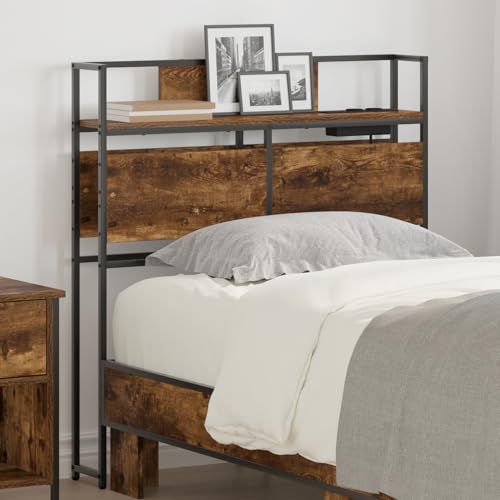 Tidyard Stauraum-Kopfteil Räuchereiche 100 cm Holzwerkstoff, Wand Kopfteil Betthaupt Bettkopfteil Schlafzimmer Wohnzimmer Paneele859627 Tidyard Stauraum-Kopfteil Räuchereiche 100 cm Holzwerkstoff, Wand Kopfteil Betthaupt Bettkopfteil Schlafzimmer Wohnzimmer Paneele859627 von Tidyard
