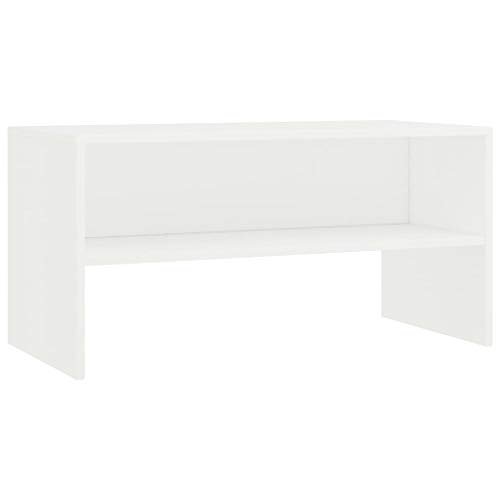 Tidyard TV-Schrank Board Lowboard Couchtisch Fernsehtisch Fernsehschrank Sideboard Mit einem offenen Fach,TV-Standfüße Fernseh Schrank TV Tisch für Wohnzimmer 80 x 40 x 40 cm (L x B x H) Spanplatte von Tidyard