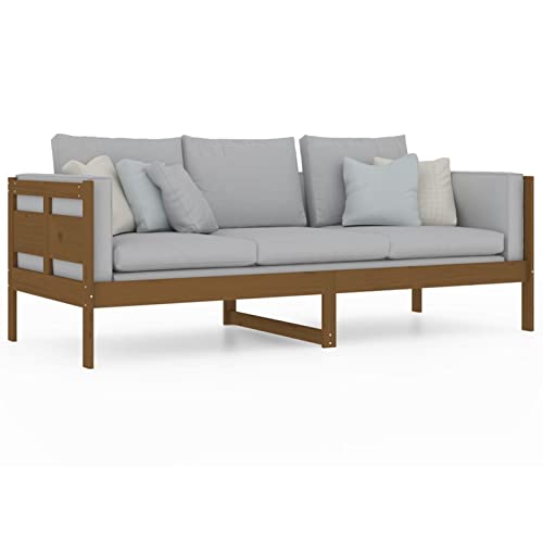 Tidyard Tagesbett Schlafsofa Gästebett Sofa Bett Schlafcouch Bettsofa Schlafzimmerbett Polstersofa Loungesofa gästesofa Sofa Couch Sitzersofa Polsterbett 80 x 200 cm (B x L),Massives Kiefernholz von Tidyard