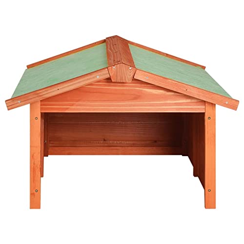 Tidyard Tannenholz Massiv Mähroboter Garage Dach Unterstand Überdachung Rasenmäher Überdachung Holzgarage Rasenroboter Mährobotergarage 72 x 87 x 50 cm (B x T x H) von Tidyard