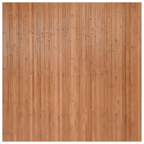 Tidyard Teppich Rechteckig Natur 100x100 cm Bambus Modernes Teppich Teppiche für Wohnzimmer Küche und Esszimmer von Tidyard