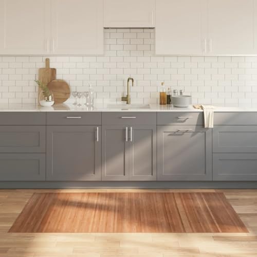 Tidyard Teppich Rechteckig Natur 100x200 cm Bambus Modernes Teppich Teppiche für Wohnzimmer Küche und Esszimmer von Tidyard