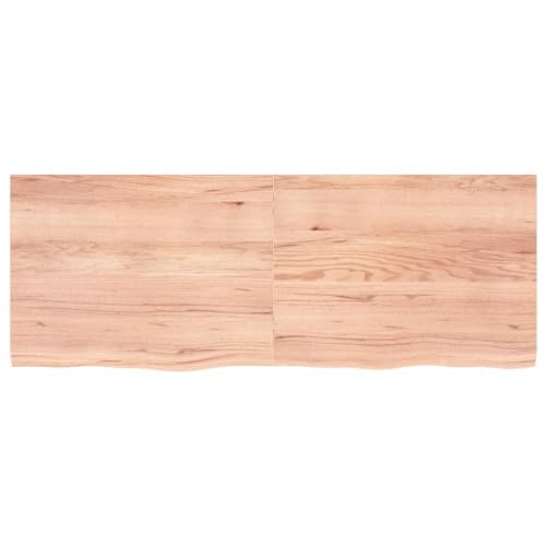 Tidyard Tischplatte Massivholzplatte Holzplatte Ersatztischplatte Holz Platte für Tisch Hellbraun 160x60x4 cm Massivholz Eiche Behandelt von Tidyard