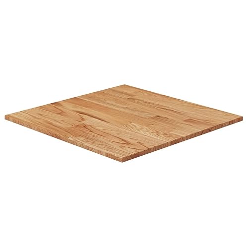 Tidyard Tischplatte Quadratisch Holzplatte Schreibtischplatte Bürotischplatte für Schreibtisch, Esstisch,Hellbraun 60x60x1,5cm Behandelte Eiche von Tidyard
