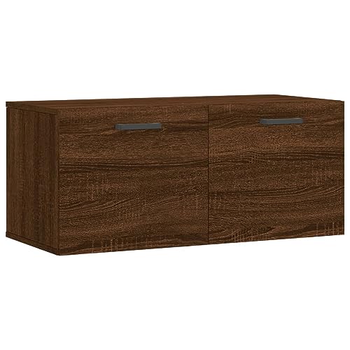 Tidyard Wandschrank Hängeschrank Küchenschrank Lagerschrank Schrank Schwebeschrank Wandhängeschrank Hängeoberschrank Badschrank Aufbewahrungsschrank Küchenhängeschränke 80 x 36,5 x 35 cm (B x T x H) von Tidyard