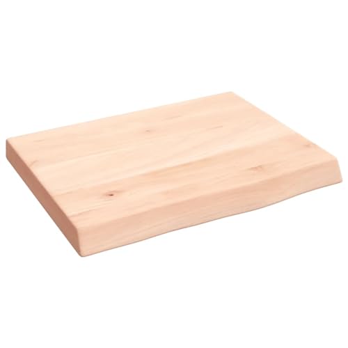 Tidyard Waschtischplatte Waschtisch Waschtischkonsole Holzplatte Tischplatte Platte 40 x 30 x 4 cm (L x B x T) Mit Naturkante für Heimwerker,Arbeitsplatten,Tische Fensterbretter Massivholz Unbehandelt von Tidyard