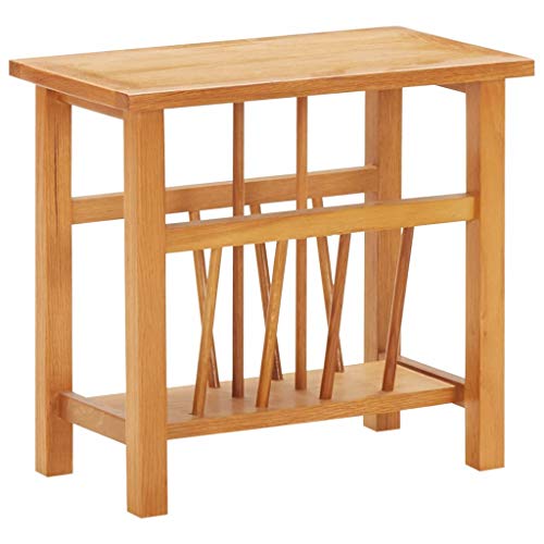 Tidyard Zeitungstisch Beistelltisch Zeitschriftenhalter Zeitungsständer Magazinständer Holztisch 45×27×42 cm Eiche Massivholz und MDF Tidyard Zeitungstisch Beistelltisch Zeitschriftenhalter Zeitungsständer Magazinständer Holztisch 45×27×42 cm Eiche Massivholz und MDF von Tidyard