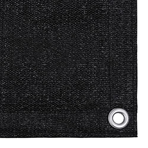 Tidyard Zeltteppich Terrasseteeppich Wetterbeständig und atmungsaktiv Outdoor-Teppich Vorzeltteppich Camping-Teppich Balkon-Teppich HDPE 300x400 cm Schwarz von Tidyard
