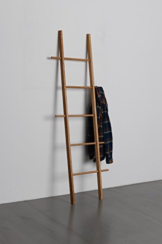 TB. 71 Kleiderleiter KL (Eiche Geölt (178cm x 47 cm), Gold) von Tidyboy