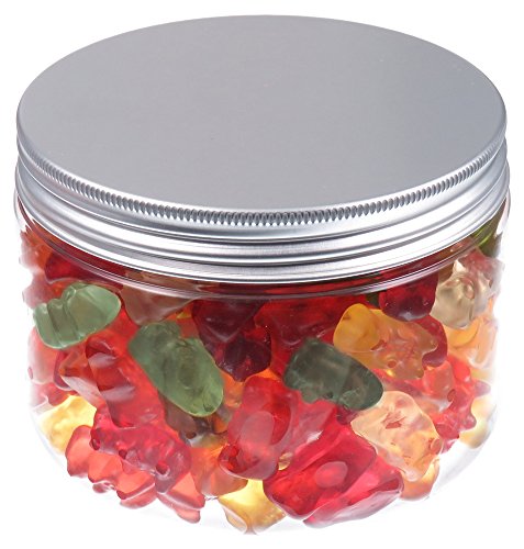 Pohli 450 ml PET Tiegel transparent, mit Aluminiumdeckel, 10 Stück von TiegelXXL