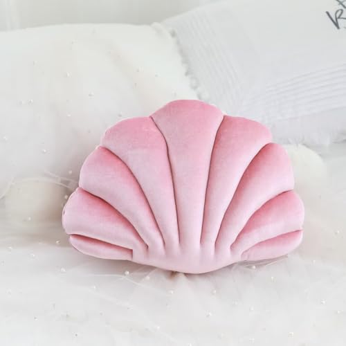 Tielag Dekoratives Muschelkissen, Samtkissen, Sofakissen, Muschelförmiges Kissen für Zuhause, Bett, Sofa, Büro, Kissen, Dekoration, C, 46×33cm Tielag Dekoratives Muschelkissen, Samtkissen, Sofakissen, Muschelförmiges Kissen für Zuhause, Bett, Sofa, Büro, Kissen, Dekoration, C, 46×33cm von Tielag
