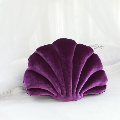 Tielag Dekoratives Muschelkissen, Samtkissen, Sofakissen, Muschelförmiges Kissen für Zuhause, Bett, Sofa, Büro, Kissen, Dekoration, E, 66×50cm Tielag Dekoratives Muschelkissen, Samtkissen, Sofakissen, Muschelförmiges Kissen für Zuhause, Bett, Sofa, Büro, Kissen, Dekoration, E, 66×50cm von Tielag