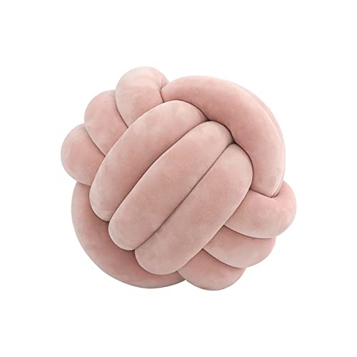 Tielag knotenkissen, Knot Kopfkissen, Hand gewebt Knotenkissen, Knotenkissen Plüsch Kissen Weiche Geknotetes Kissen Knoten Ball Kissen Dekor Bett Zimmer, 20cm, 10 von Tielag