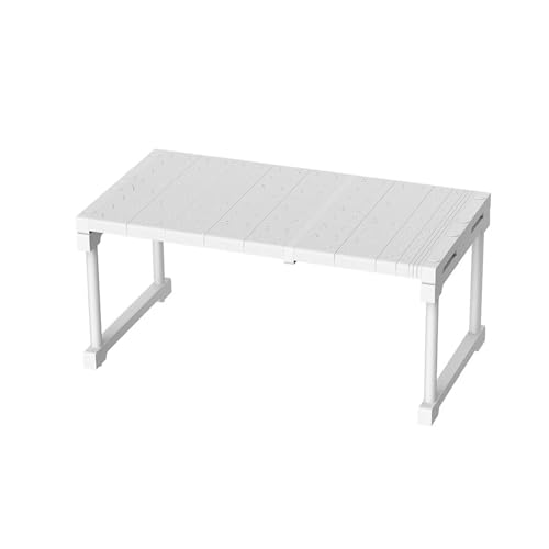Verstellbares Mikrowellenregal, Stapelbar Mikrowellen Regal, Stufiges Küchenregal Stehend, Mikrowellenhalter für Arbeitsplatte, Microwave Shelf, T 24cm, H 22cm, Verstellbare Länge27-38cm Verstellbares Mikrowellenregal, Stapelbar Mikrowellen Regal, Stufiges Küchenregal Stehend, Mikrowellenhalter für Arbeitsplatte, Microwave Shelf, T 24cm, H 22cm, Verstellbare Länge27-38cm von Tielag
