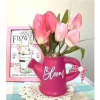 Bloom Mini Keramik-Gießkanne Mit Tulpen Für Gefederte Tabletts von TieredTrayTreasures