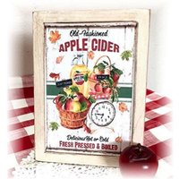 Old Fashioned Apple Cider Gerahmt Holzschild Für Herbst Abgestufte Tabletts von TieredTrayTreasures