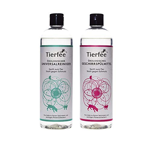 Tierfee-Set Ökologischer Universalreiniger + Geschirrspülmittel, je 500 ml von Tierfee